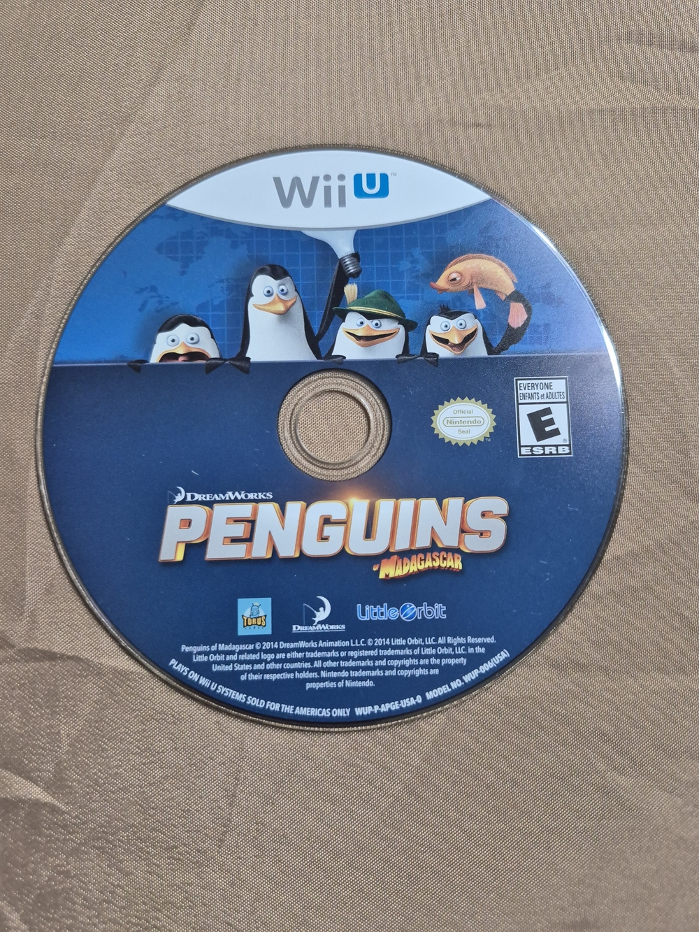 Penguins of Madagascar - Nintendo Wii U (Disc Only) - Tested & Works